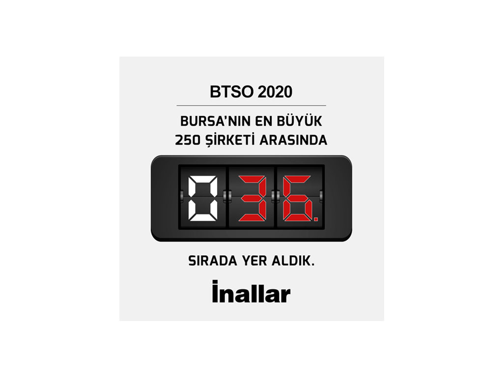 Bursa’nın En Büyük 250 Şirketi Arasında 36. Sırada Yer Aldık.